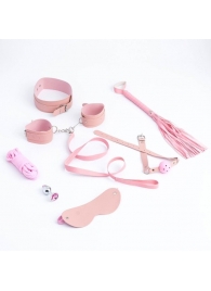 Эротический БДСМ-набор из 8 предметов в нежно-розовом цвете - Сима-Ленд - купить с доставкой в Краснодаре