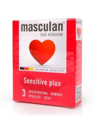 Презервативы Masculan Sensitive plus - 3 шт. - Masculan - купить с доставкой в Краснодаре