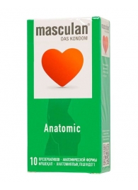 Презервативы анатомической формы Masculan Anatomic - 10 шт. - Masculan - купить с доставкой в Краснодаре