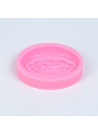 Розовая силиконовая форма в виде вульвы - Сима-Ленд - купить с доставкой в Краснодаре