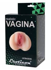 Телесный реалистичный мастурбатор-вагина 3D - Eroticon - в Краснодаре купить с доставкой