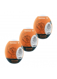 Набор из 3 мастурбаторов-яиц Satisfyer Crunchy - Satisfyer - в Краснодаре купить с доставкой