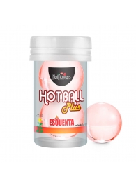 Лубрикант на масляной основе Hot Ball Plus с разогревающим эффектом (2 шарика по 3 гр.) - HotFlowers - купить с доставкой в Краснодаре