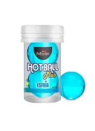Лубрикант на масляной основе Hot Ball Plus с охлаждающим эффектом (2 шарика по 3 гр.) - HotFlowers - купить с доставкой в Краснодаре