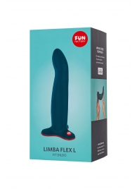 Синий фаллоимитатор Limba Flex L - 18,1 см. - Fun Factory