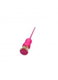 Розовый тонкий стимулятор Nipple Vibrator - 23 см. - I-MOON - купить с доставкой в Краснодаре