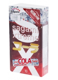 Ароматизированные презервативы Sagami Xtreme COLA - 10 шт. - Sagami - купить с доставкой в Краснодаре