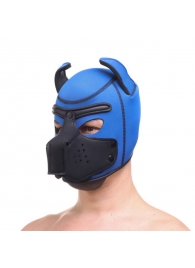 Синяя неопреновая БДСМ-маска Puppy Play - Сима-Ленд - купить с доставкой в Краснодаре