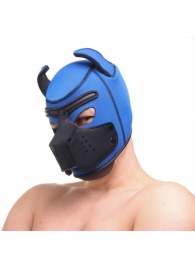 Синяя неопреновая БДСМ-маска Puppy Play - Сима-Ленд - купить с доставкой в Краснодаре