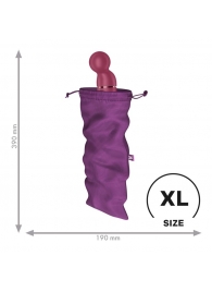 Фиолетовый мешочек для хранения игрушек Treasure Bag XL - Satisfyer - купить с доставкой в Краснодаре