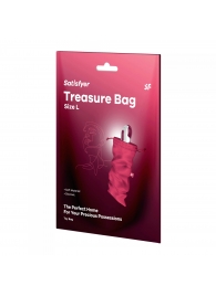 Розовый мешочек для хранения игрушек Treasure Bag L - Satisfyer - купить с доставкой в Краснодаре
