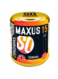 Презервативы анатомической формы Maxus Sensual - 15 шт. - Maxus - купить с доставкой в Краснодаре