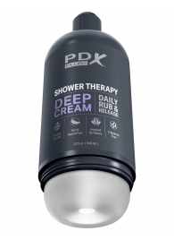 Мастурбатор в бутылке Shower Therapy Deep Cream - Pipedream - в Краснодаре купить с доставкой