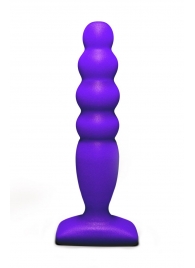 Фиолетовый анальный стимулятор Large Bubble Plug - 14,5 см. - Lola Games