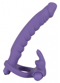 Фиолетовая насадка на пенис для анальной стимуляции партнёрши - Orion - в Краснодаре купить с доставкой