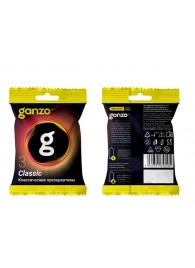 Классические презервативы Ganzo Classic в мягкой упаковке - 3 шт. - Ganzo - купить с доставкой в Краснодаре