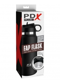 Черный мастурбатор в виде бутылки Fap Flask - Pipedream - в Краснодаре купить с доставкой