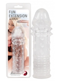Прозрачная насадка на пенис Fun Extension - 16 см. - Orion - в Краснодаре купить с доставкой