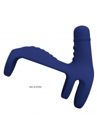 Синяя вибронасадка на пенис Vibrating Penis Sling - Baile - в Краснодаре купить с доставкой Синяя вибронасадка на пенис Vibrating Penis Sling - Baile - в Краснодаре купить с доставкой