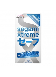 Презервативы Sagami Xtreme Ultrasafe с двойным количеством смазки - 10 шт. - Sagami - купить с доставкой в Краснодаре