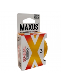 Презервативы анатомической формы Maxus Sensual - 3 шт. - Maxus - купить с доставкой в Краснодаре