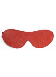 Красная кожаная маска на глаза - БДСМ Арсенал - купить с доставкой в Краснодаре