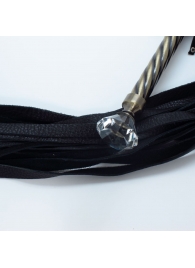 Эксклюзивная плеть с металлической ручкой - БДСМ Арсенал - купить с доставкой в Краснодаре