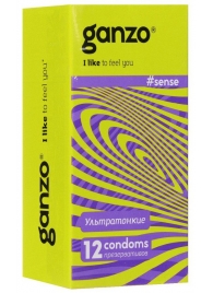 Тонкие презервативы для большей чувствительности Ganzo Sence - 12 шт. - Ganzo - купить с доставкой в Краснодаре