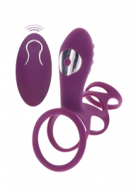Фиолетовая эрекционная вибронасадка Halo Halo C-Ring Sleeve - Toy Joy - в Краснодаре купить с доставкой