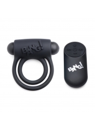 Черное эрекционное виброкольцо 28X Remote Control Vibrating Cock Ring   Bullet - XR Brands - в Краснодаре купить с доставкой