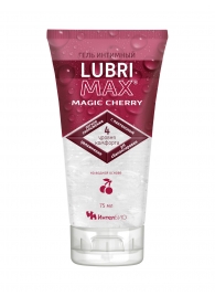 Интимный гель-смазка на водной основе Lubrimax Magic Cherry - 75 мл. - ИнтелБИО - купить с доставкой в Краснодаре