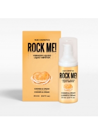 Жидкий вибратор Nuei Rock Me! с ароматом печенья и сливок - 20 мл. - Nuei cosmetics - купить с доставкой в Краснодаре