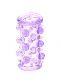 Фиолетовая насадка с шариками и шипами LUST CLUSTER - Dream Toys - в Краснодаре купить с доставкой