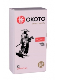 Тонкие презервативы OKOTO Ultra Thin - 12 шт. - Sitabella - купить с доставкой в Краснодаре