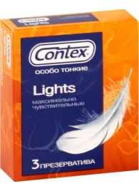 Особо тонкие презервативы Contex Lights - 3 шт. - Contex - купить с доставкой в Краснодаре