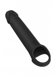 Черная насадка-удлинитель с вибрацией Vibrating Extender With Remote - Dream Toys - в Краснодаре купить с доставкой