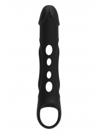 Черная насадка-удлинитель Vibrating Extender With Remote с вибрацией - Dream Toys - в Краснодаре купить с доставкой