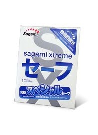 Презерватив Sagami Xtreme Ultrasafe с двойным количеством смазки - 1 шт. - Sagami - купить с доставкой в Краснодаре