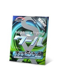 Презерватив Sagami Xtreme Mint с ароматом мяты - 1 шт. - Sagami - купить с доставкой в Краснодаре