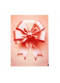 Пакет с принтом в виде банта с вырубной ручкой (30х40 см) - Сима-Ленд - купить с доставкой в Краснодаре