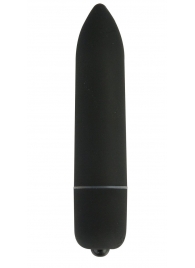 Чёрная удлинённая вибропуля Power Bullet Black - 8,3 см. - Shots Media BV
