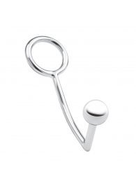 Кольцо на пенис с анальным стимулятором Stainless Steel Anal Hook   Cock Ring - BlueLine - в Краснодаре купить с доставкой