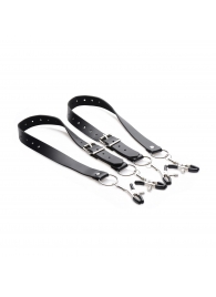 Ремни с зажимами для половых губ Spread Labia Spreader Straps with Clamps - XR Brands - купить с доставкой в Краснодаре