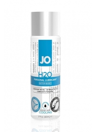 Охлаждающий лубрикант на водной основе JO Personal Lubricant H2O COOLING - 60 мл. - System JO - купить с доставкой в Краснодаре