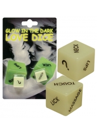 Кубики для любовных игр Glow-in-the-dark с надписями на английском - Orion - купить с доставкой в Краснодаре