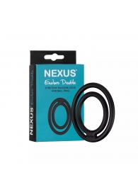 Черное двойное эрекционное кольцо Nexus Enduro Double - Nexus Range - в Краснодаре купить с доставкой