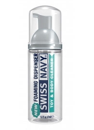 Очищающая пенка для игрушек и тела Toy   Body Cleaner Foamer - 47 мл. - Swiss navy - купить с доставкой в Краснодаре