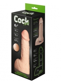 Телесный фаллоудлинитель с мошонкой Cock Next - 17 см. - LOVETOY (А-Полимер) - в Краснодаре купить с доставкой