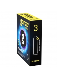 Супертонкие презервативы Ganzo Invisible - 3 шт. - Ganzo - купить с доставкой в Краснодаре