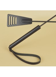 Черный кожаный стек «Сириус» - 60 см. - Sitabella - купить с доставкой в Краснодаре